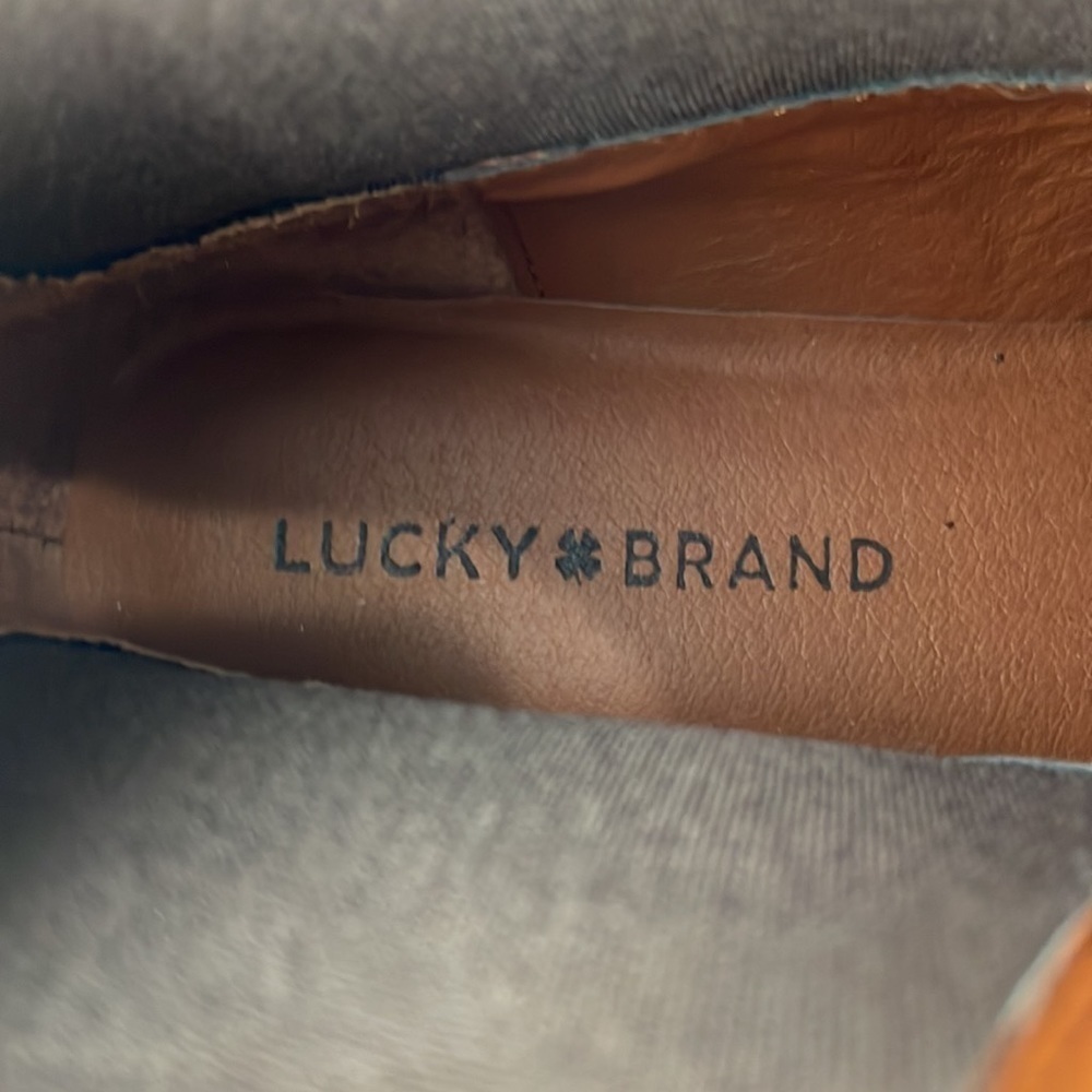 Lucky Brand Gabbee Brown Suede Ankle Boots 7.5 - Picture 8 of 10